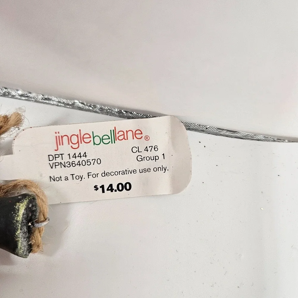 Vintage Jingle Bell Lane Christmas Ornaments‎ Lot Santa Snowman Dangling Legs